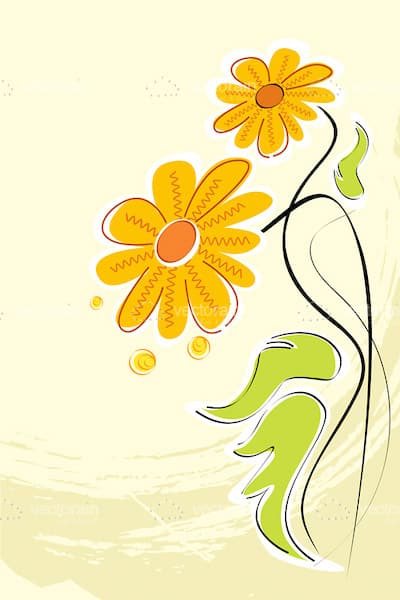 Abstract Daisies Background